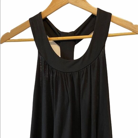 M USA Black Beaded Racer Back Scoop Neck Tank L - Picture 4 of 8